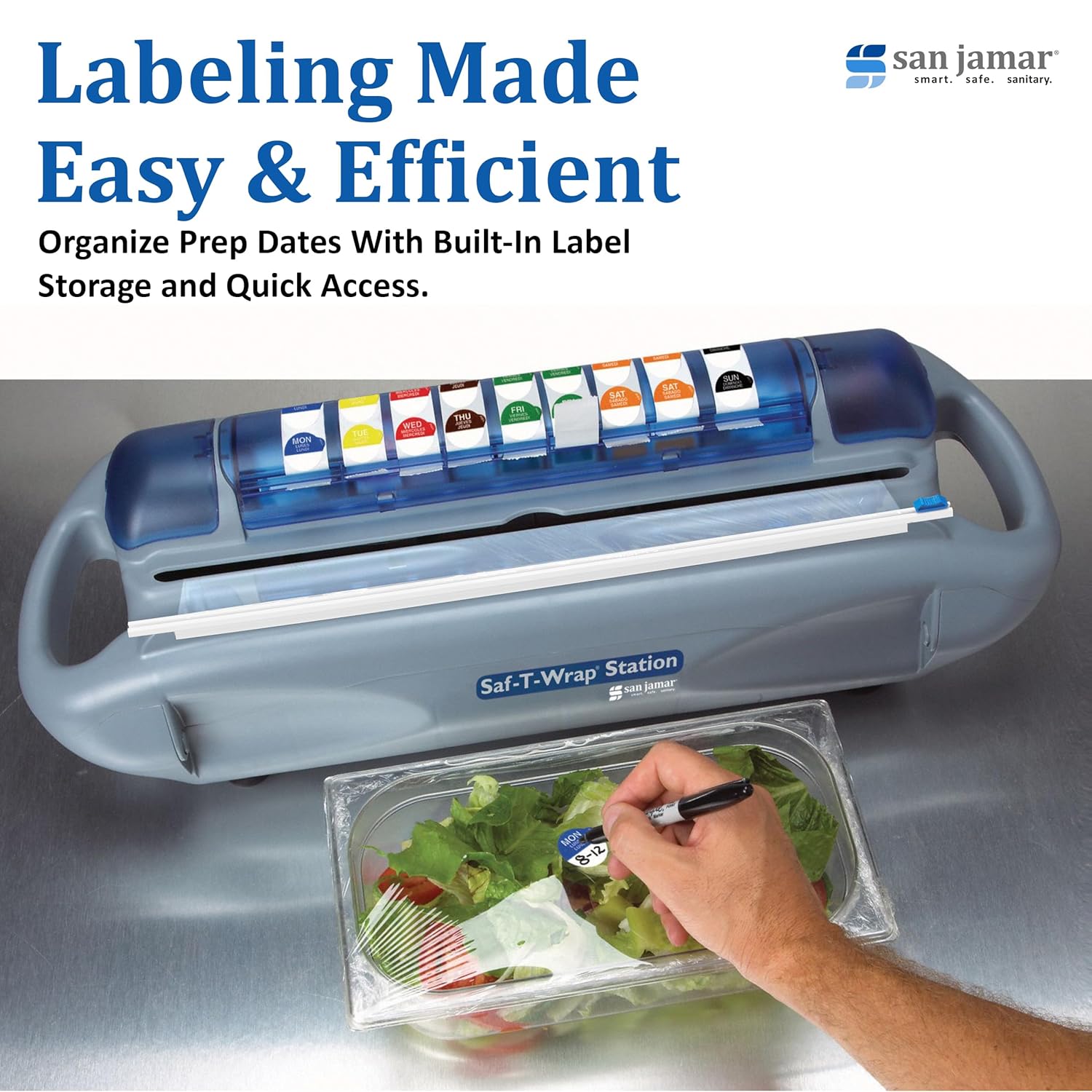 Carlisle FoodService Products SW12 Saf-T-Wrap Foil/Film Dispener for 12" Rolls,Gray