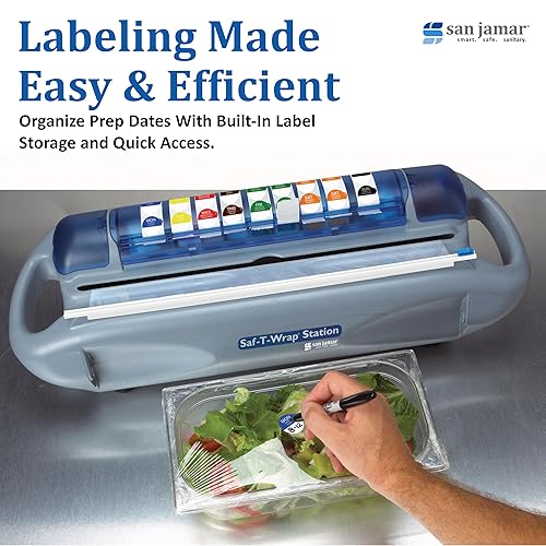 Miniatura 8 de Carlisle FoodService Products SW12 Saf-T-Wrap - Despachador de película para rollos de 12 pulgadas, color gris