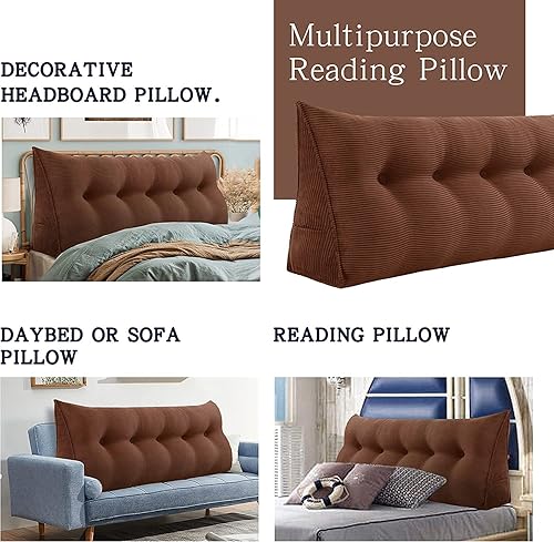 Miniatura 5 de Almohadas de cuña para cabecero de cama, almohada de cuña para cabecero, almohada triangular, almohadas de cuña, almohada con funda extraíble,