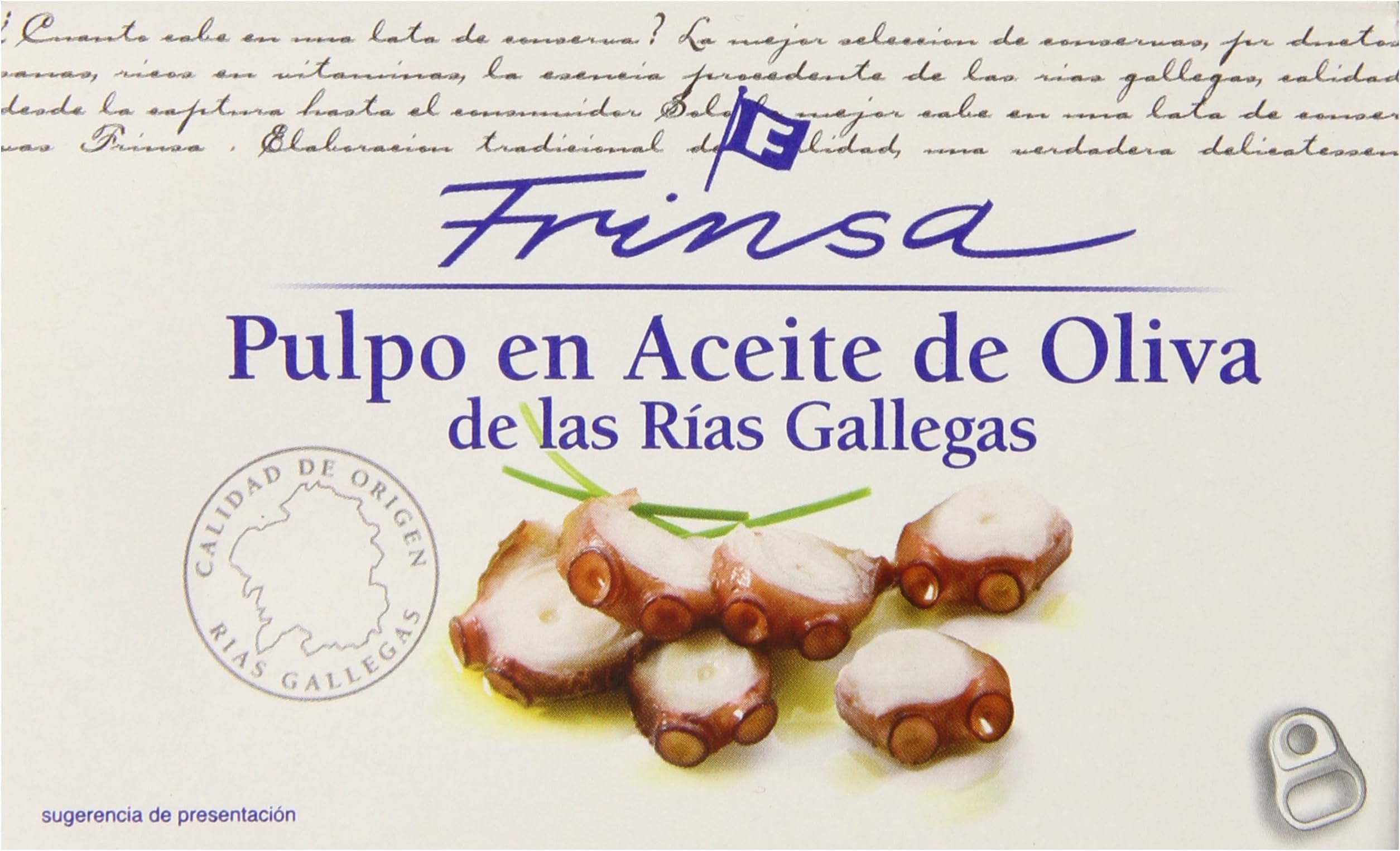 Frinsa Octopus in Olive Oil, 4-Ounce