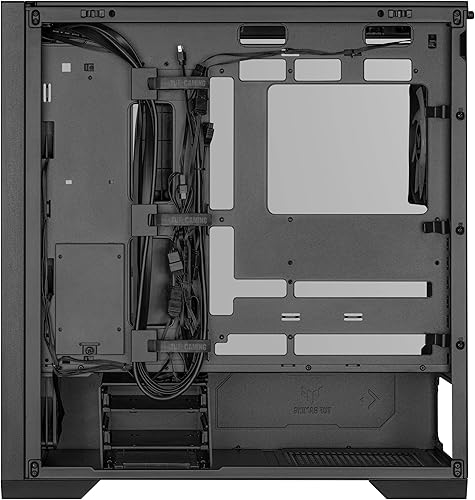 Miniatura 13 de ASUS TUF Gaming GT302 ARGB ATX Mid-Tower PC Case Cuatro ventiladores ARGB de 5.512 x 1.102 in para alto flujo de aire y presión estática, panel
