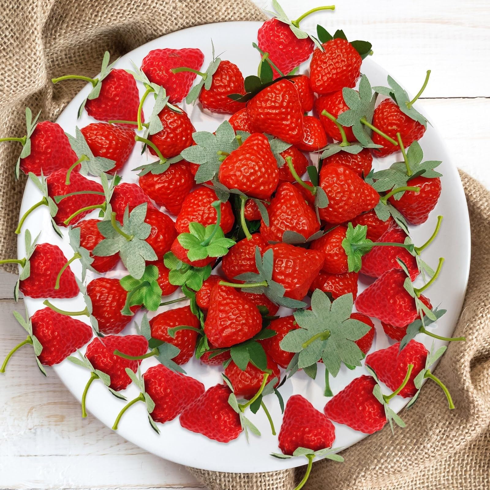 Cucina Frutta Realistica Fragola Rossa Artificiale In Plastica, Decorazione Di Simulazione, Frutta Decorativo