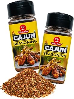 Cajun Seasoning | Hot & Spicy Mix with Smoked Paprika, Spices & Herbs | 100% Natural & Vegetarian | 50g x 2 Pack