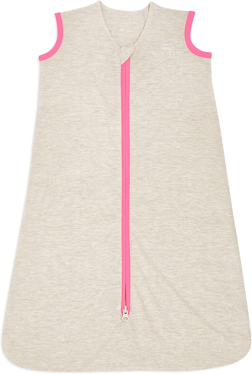 HALO Sleepsack Ideal Temp, Baby Wearable Blanket, TOG 1.0, OatmealPink