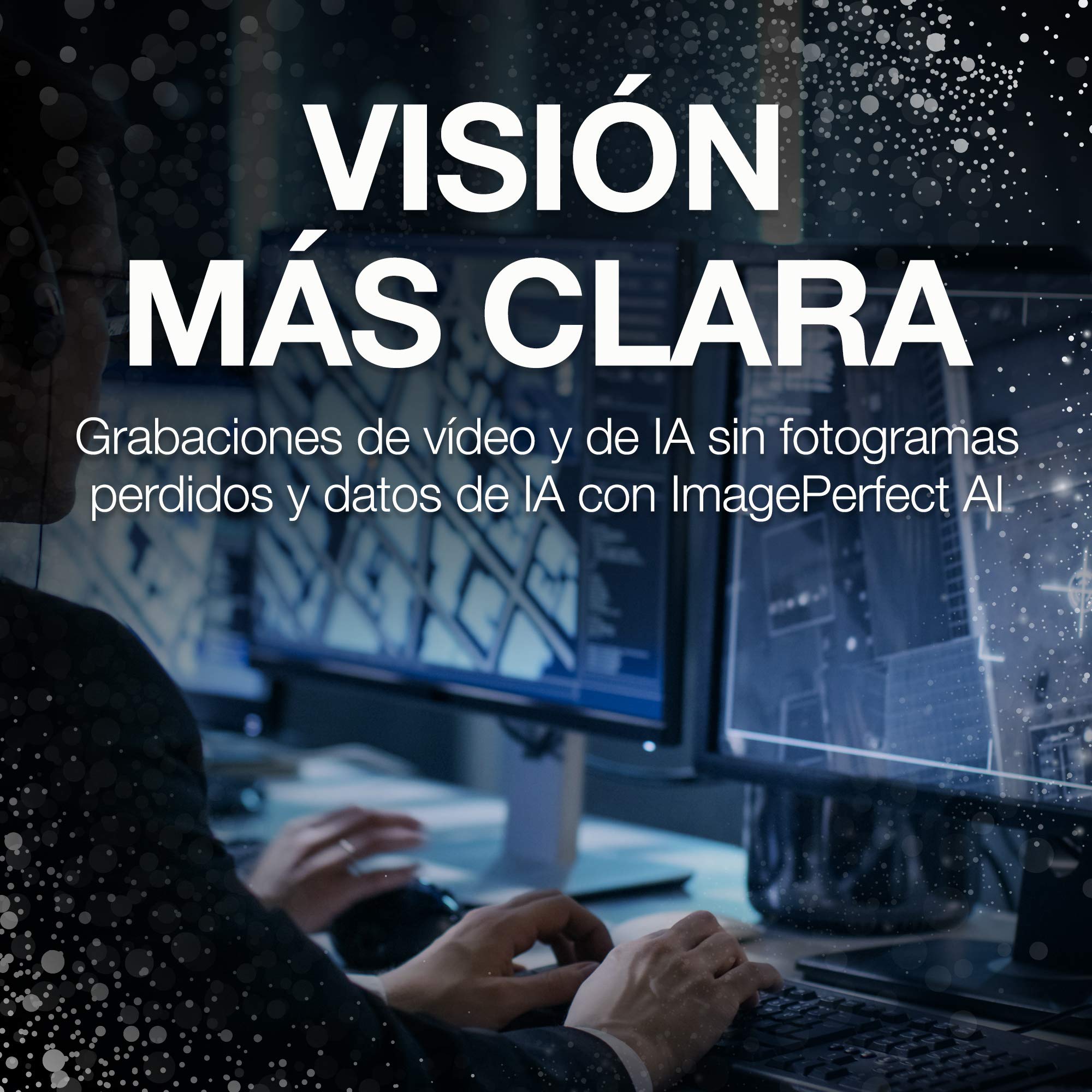 Seagate SkyHawk AI, 16 TB, Unidad Disco Duro Interna de Vigilancia, SATA a 6 GB/s, Caché de 256 MB, DVR, Sistema de cámaras de seguridad NVR y 3 años de servicios Rescue (ST16000VE000)