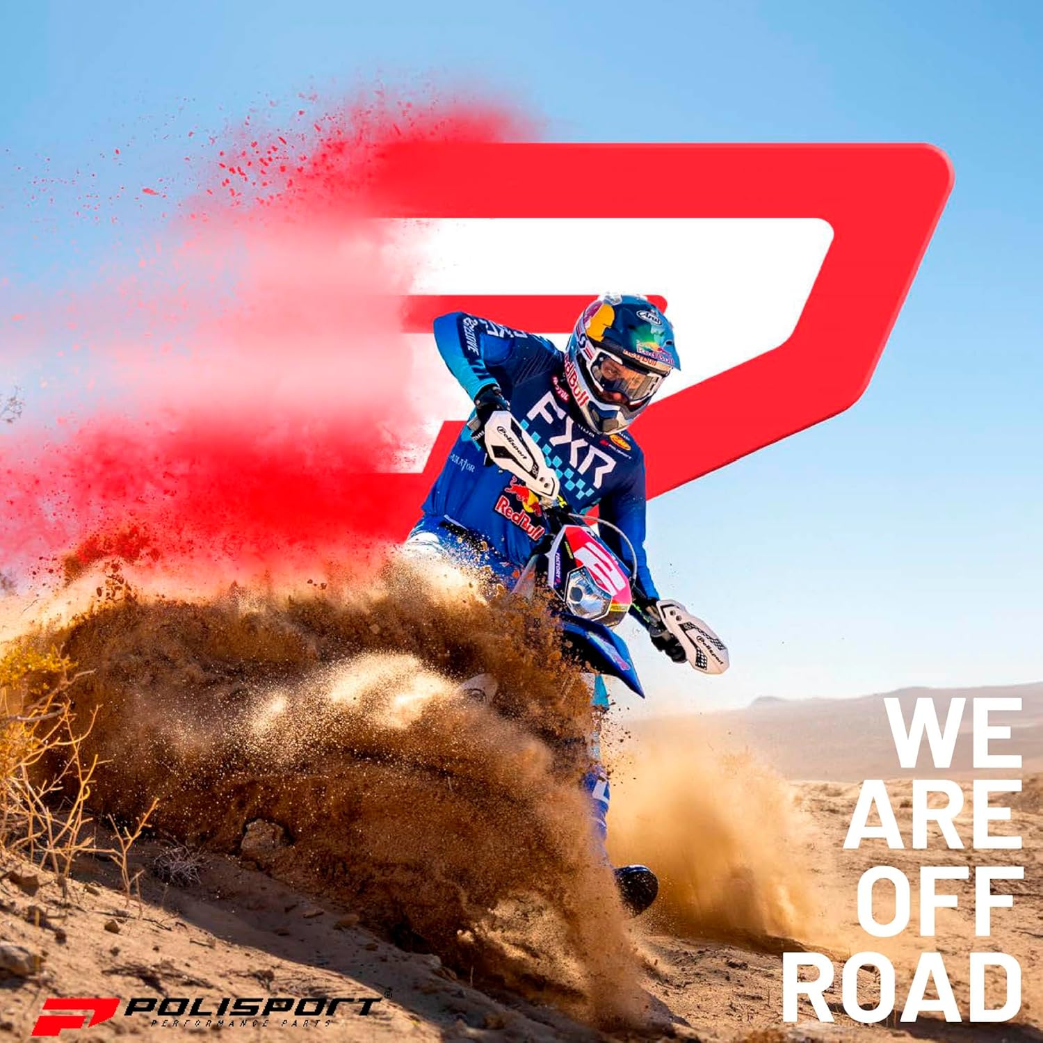 Polisport Motocross Motorcycles (MX) Disc & Bottom Fork Protector for Rieju MR 250/300 (2021-2023) and GasGas EC 250/300 (2018-2020) - Dirt Bikes - Durable High-Impact Guard - Grey