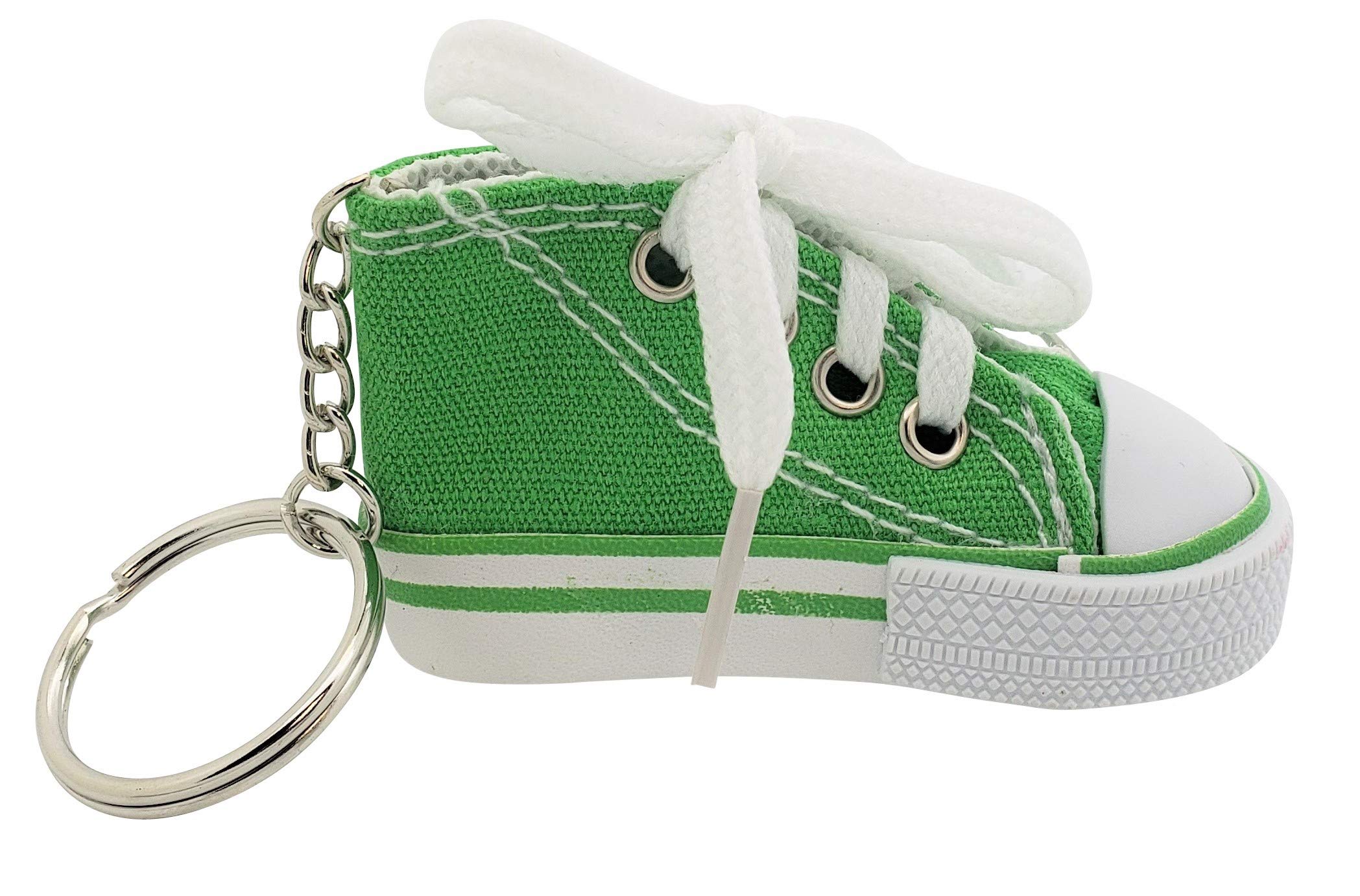 Miniature Sneaker Shoes Keychains (3") 6 Colors: Pink, Light Blue, Green, Red, Blue, Black. Backpacks, Key Chains