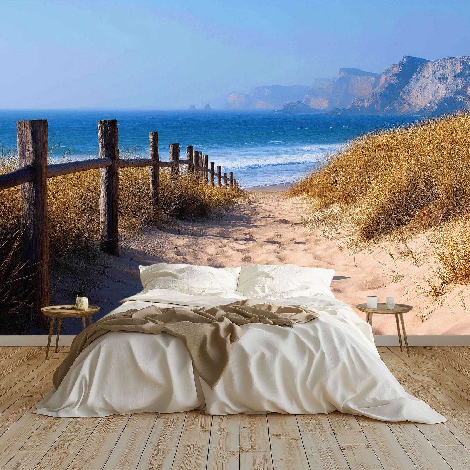 Papier peint plage et mer 400x280 cm pour agrandir une chambre d'enfant
