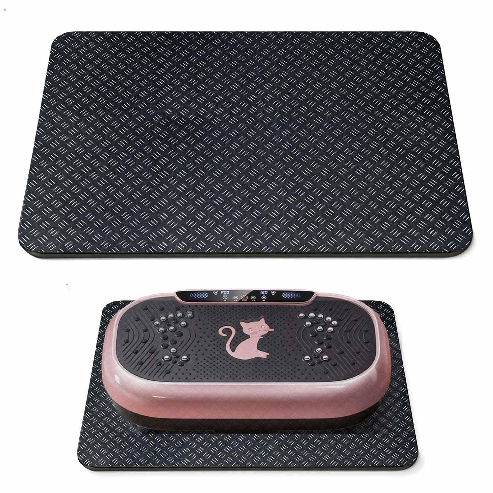 Upgraded Double-Sided Non-Slip Surface Mat for Vibration Plate Machine - Anti Vibration Pad & Exercise Mat for Most Vibration Platform Machines, Reduce Noise Accessories, Protect Floors & Carpet