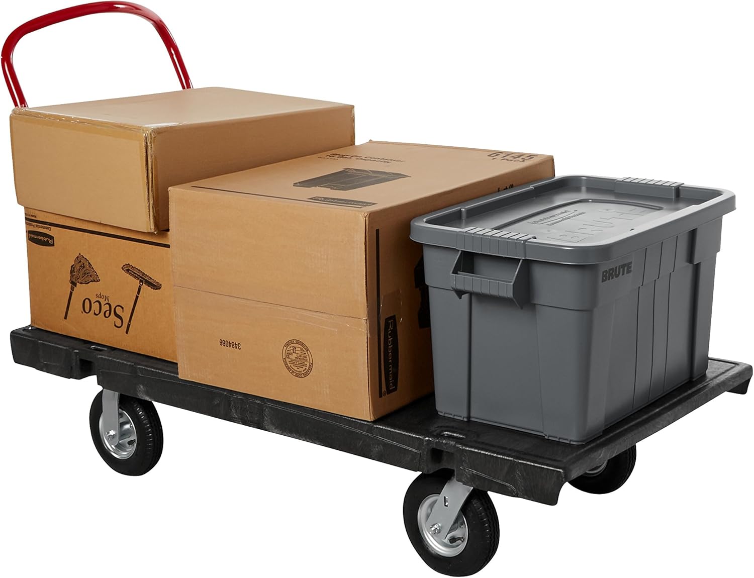 Rubbermaid Commercial Heavy-Duty Platform Truck, 2,000 lbs. Capacity, FG446600BLA : Everything Else