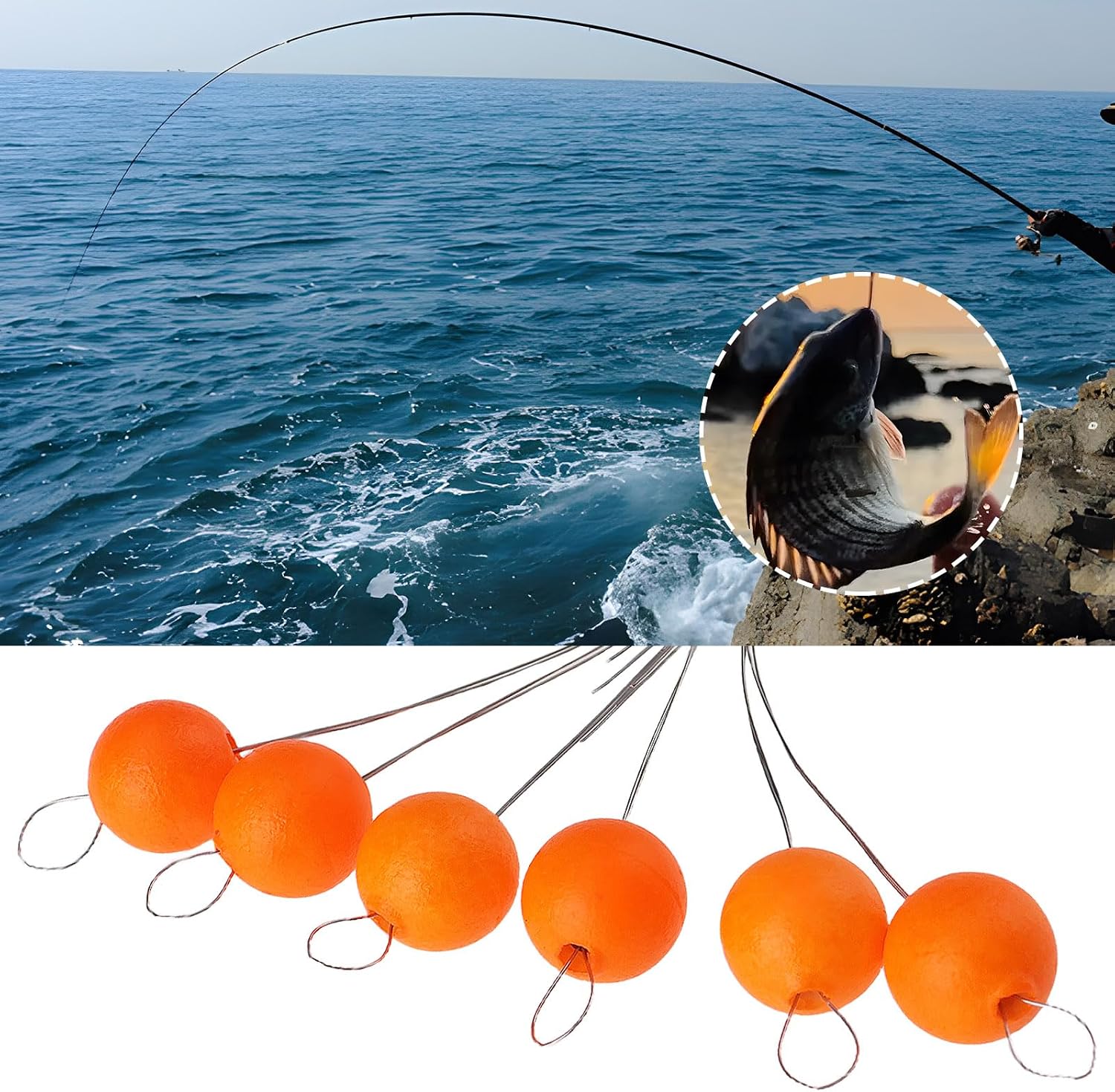 SING F LTD 4X Orange Surface Blob Floats, Bite Indicator for Fly Fishing Shallow Weedy Waters