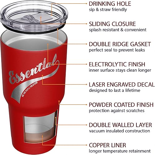 Vista 401 de We The People Holsters - Vaso térmico de 30 onzas, Únete o Muere, Negro