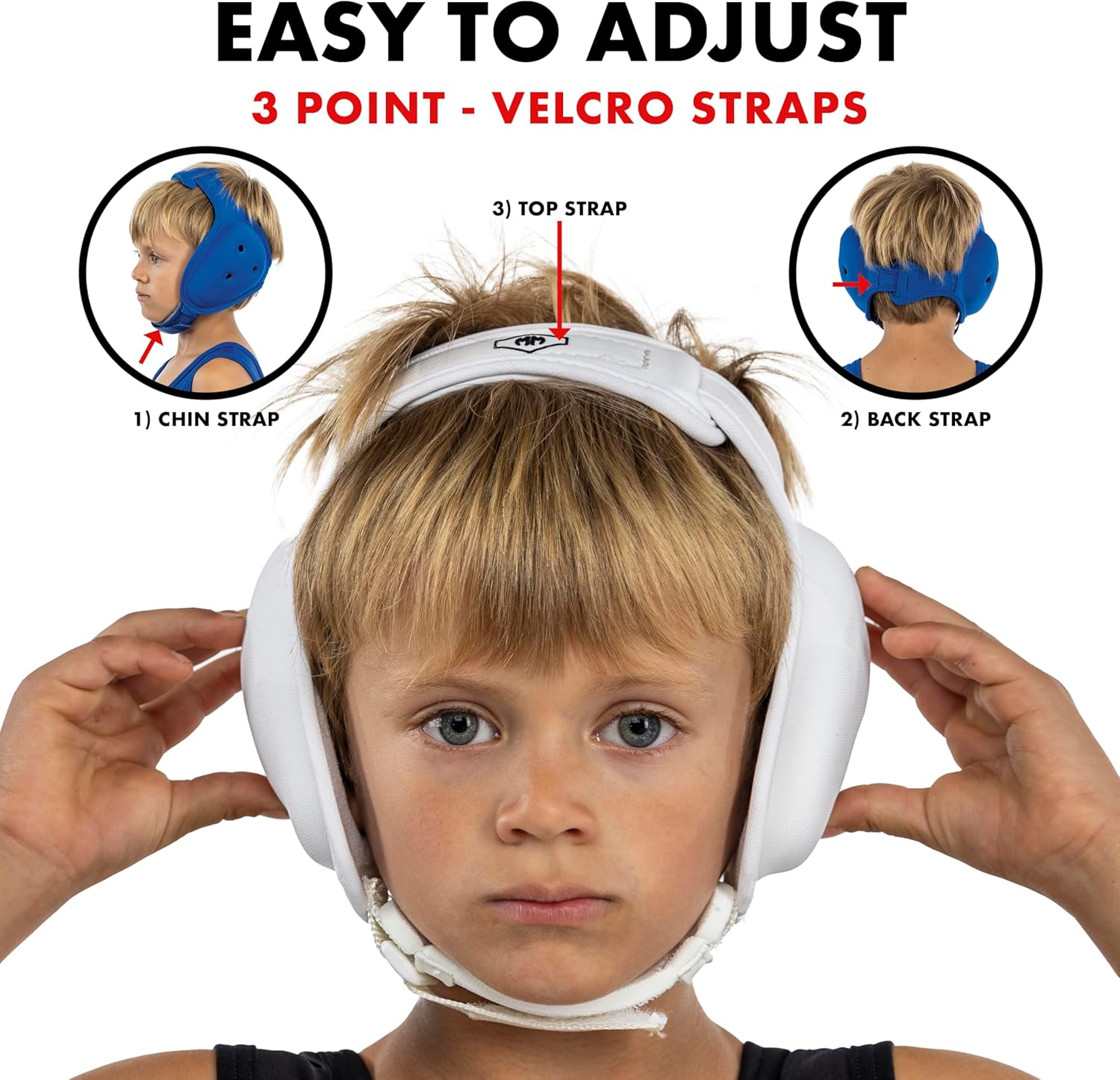 Matman Dynasty Youth Wrestling Headgear – Kids Soft & Comfortable Protective Ear Guards for Wrestling, BJJ & MMA