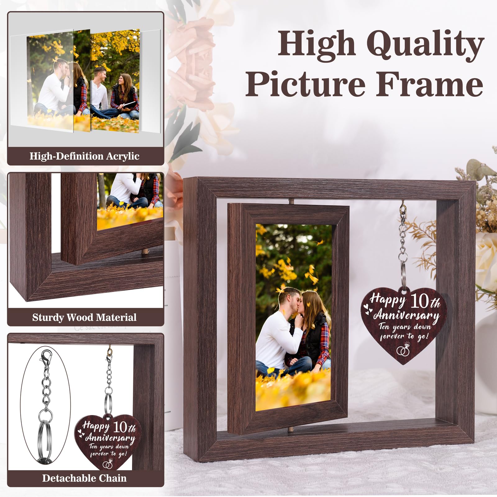 Amazon.com - Boiveco 10 Year Anniversary Picture Frame Gifts for