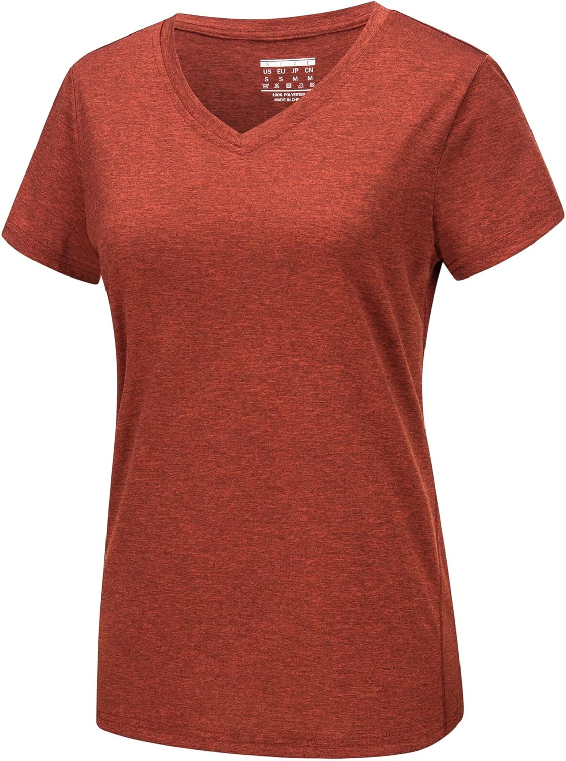 MAGCOMSEN Camiseta de manga corta para mujer, de secado rápido, atlética, para correr, entrenamiento, yoga, camisetas de rendimiento