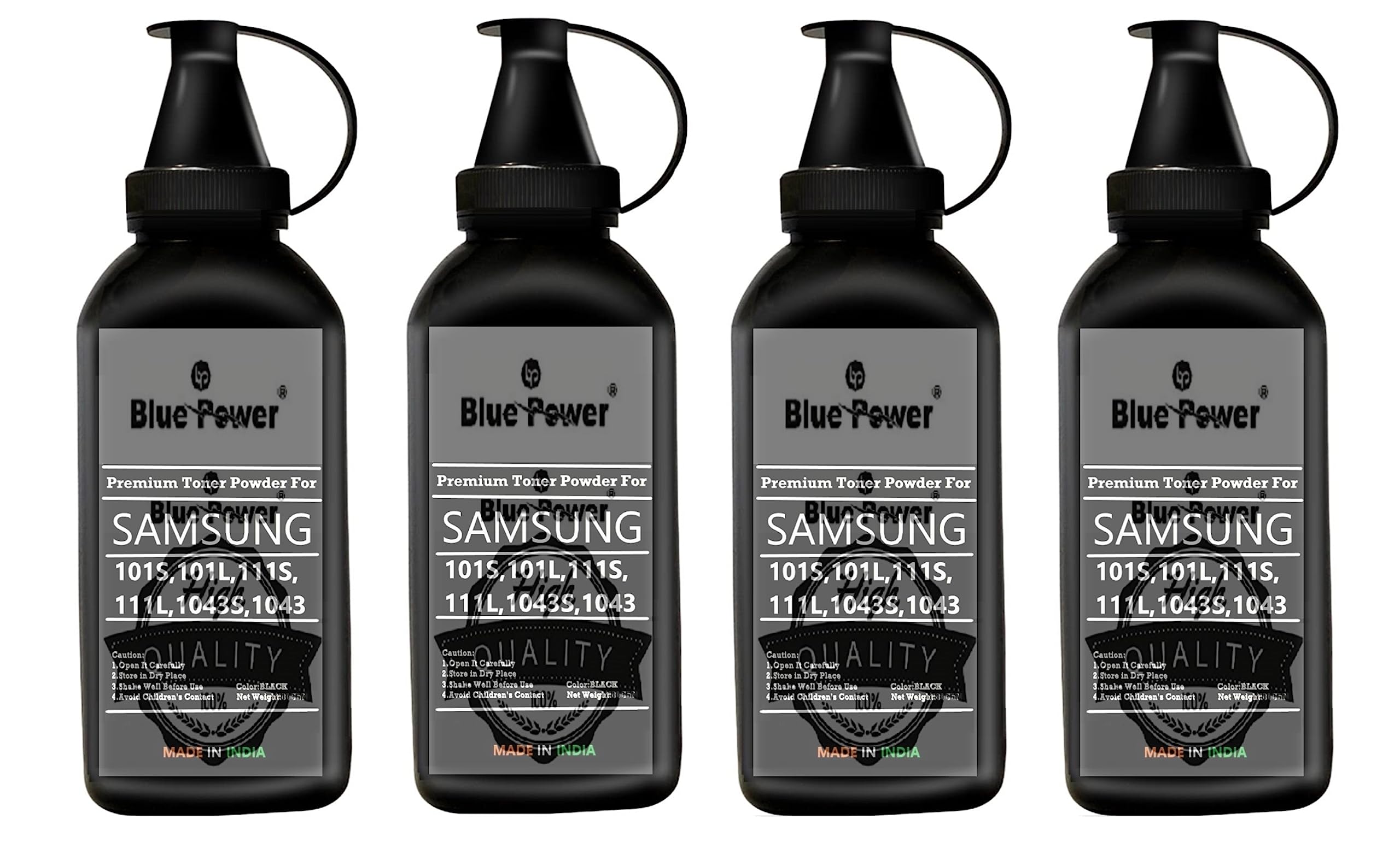 Blue Power 101 Toner Powder Refill for D101S 101s Cartridge Laser Printers ML2160 ML2161 ML2162G ML2165 ML2166W ML2168 SCX3400 SCX3401 SCX3405 SCX3406W SCX3406F SF760P SF761P (4)