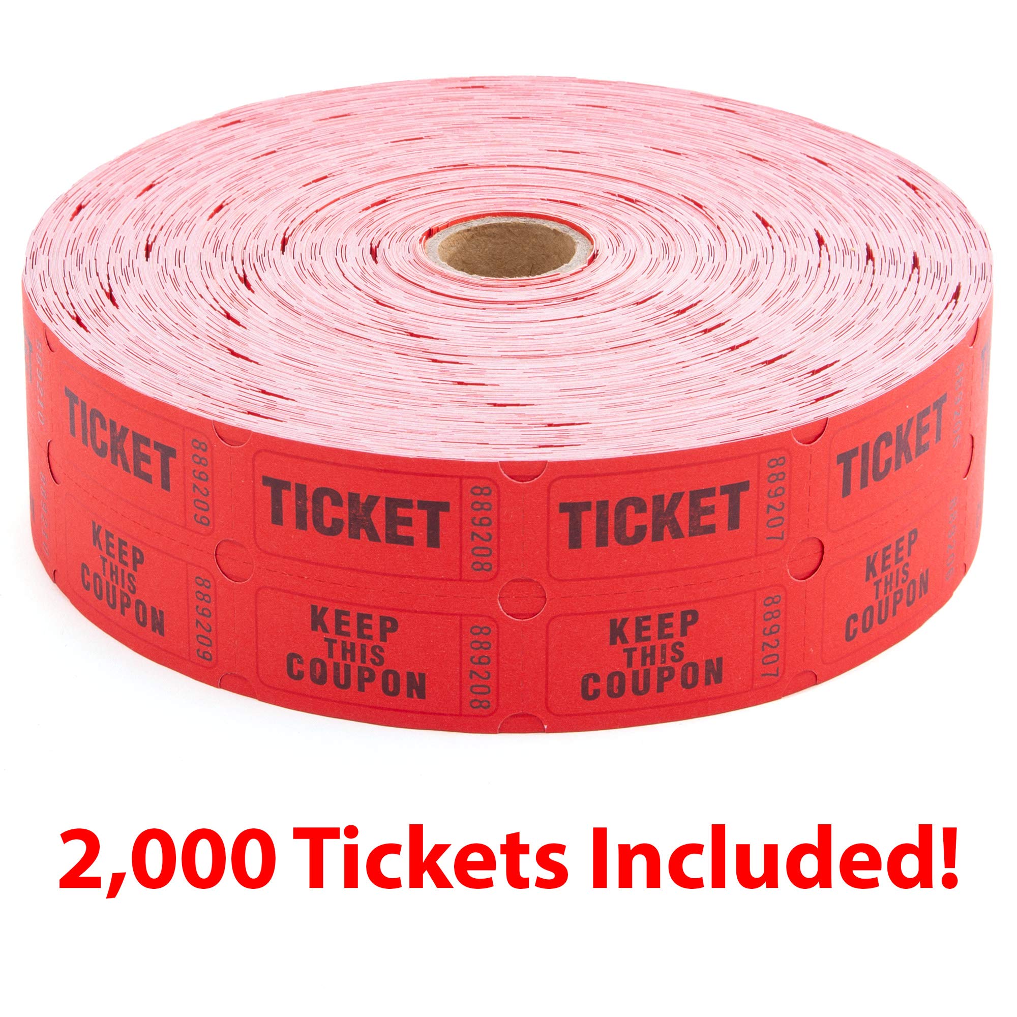 MIDWAY MONSTERS Small Acrylic Ticket Drum with 2,000 Tickets Clear