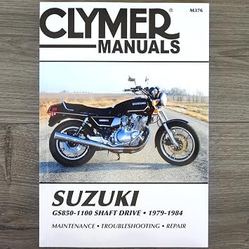 i5motorcycle Service & Repair Manual for Suzuki GS850 GS1000 GS1100 GS 850 1000 1100 Shaft Drive 1979-1984