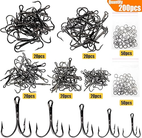 Miniatura 2 de Fishing Hooks Weighted Hooks Fishing Jigs Lure Fishing Treble Hooks Octopus Lures Squid Skirt Bait Fishing Spinner Blades Trout Bass for Freshwater