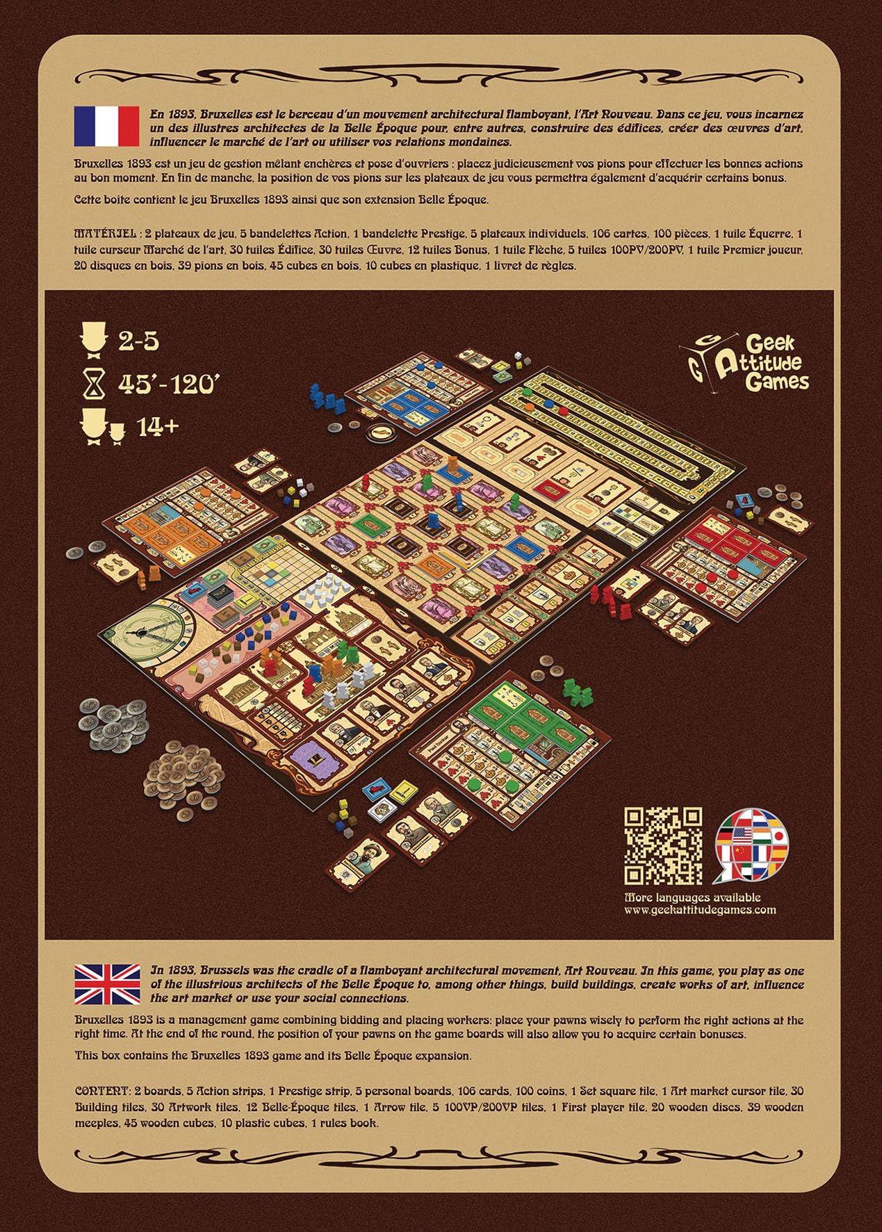 Asmodee - Bruxelles 1893 Belle Époque - Geek Attitude Games