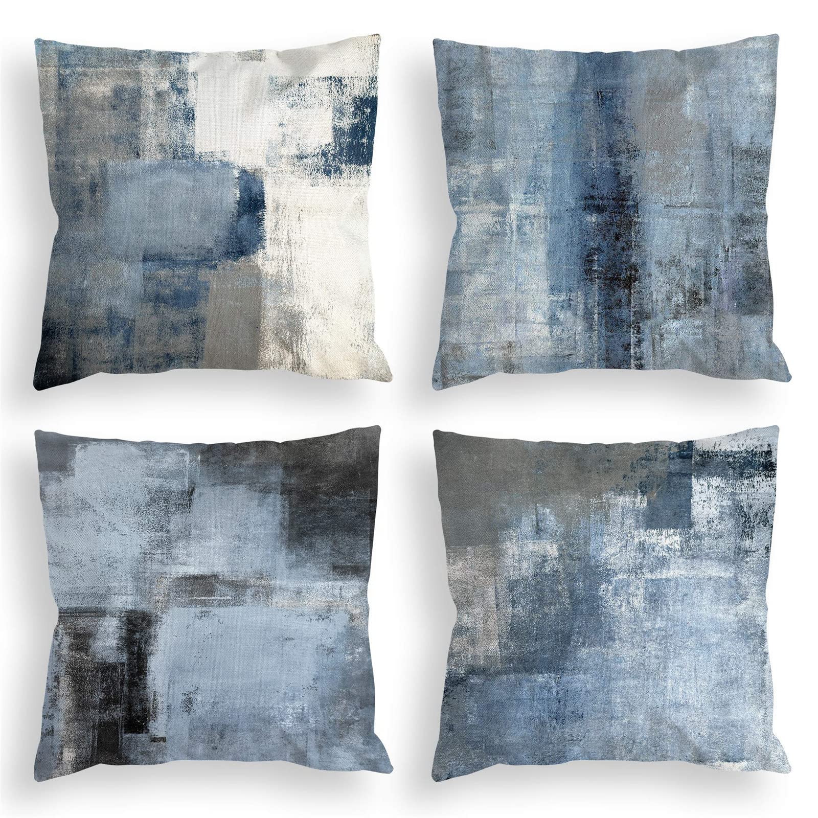 Housses de coussin 80x80cm de décoration en lin de qualité pour salon raffiné