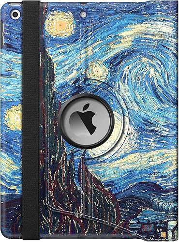Vista 158 de Fintie - Funda giratoria para iPad de 9ª generación / 8ª generación / 7ª generación, de 10.2 pulgadas, funda giratoria en 360 grados, funda Azul
