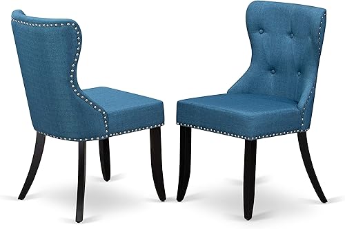 Miniatura 4 de East West Furniture ESSI3-BCH-21, pequeño, negro y cereza