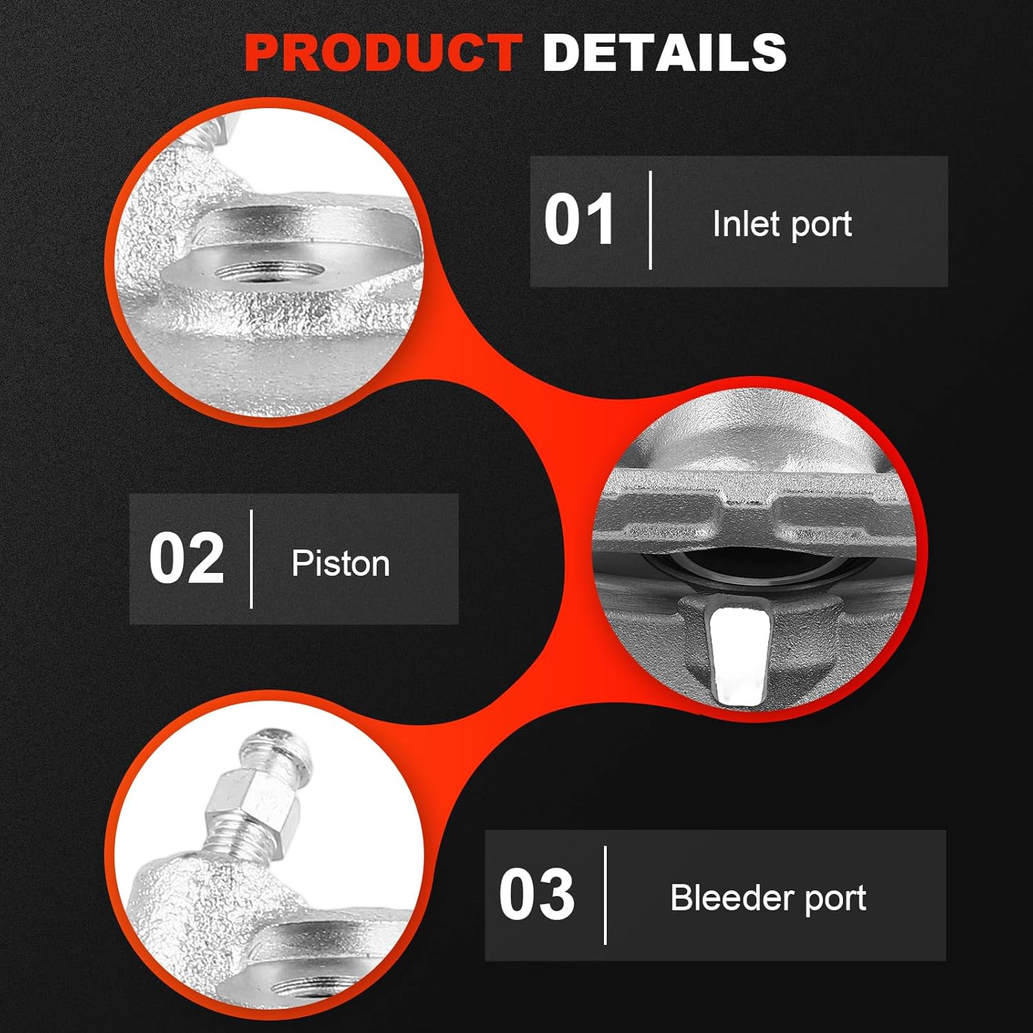 cciyu Front Left Brake Caliper Assembly w/Bracket 19B7502 For Lexus For ES250/For ES300h/For ES350,For Toyota For Avalon/For Camry/For RAV4/For Venza