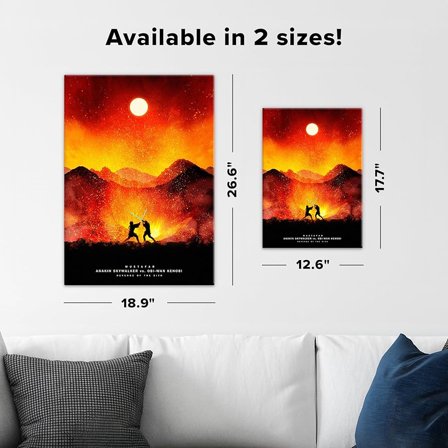 Amazon.com: Displate Metal Poster Star Wars - Duels of Fate