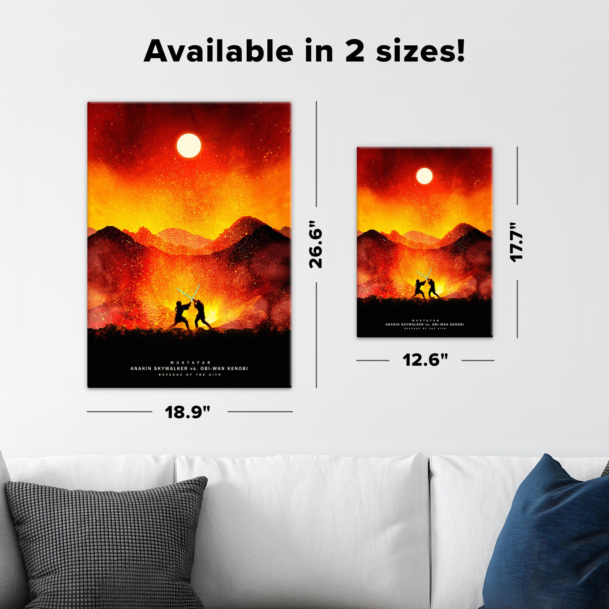 Amazon.com: Displate Metal Poster - Star Wars - Duels of