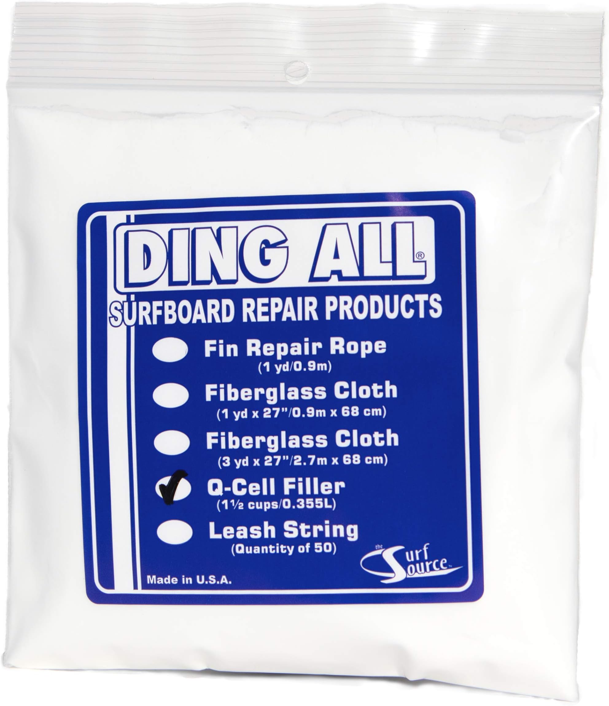 Ding All Q-Cell Filler- 2 oz. bag