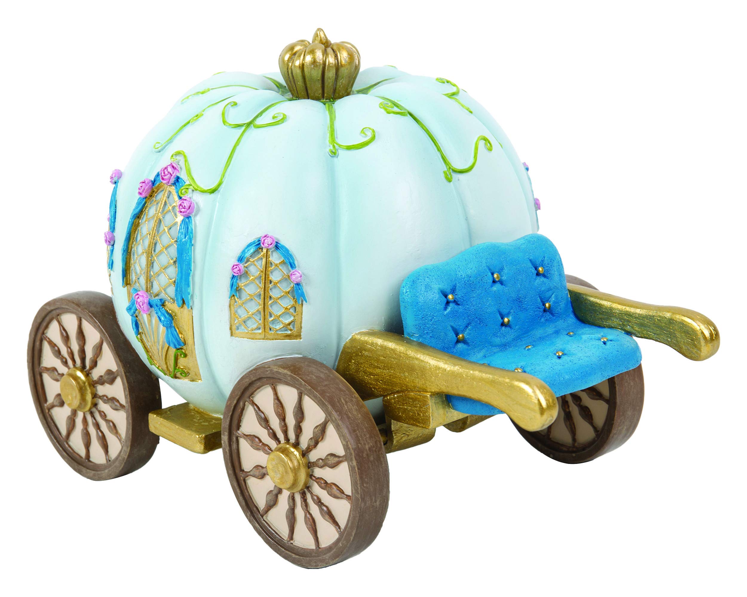 Pumpkin Carriage - Fairy Garden - Indoor or Outdoor - Miniature World NEW