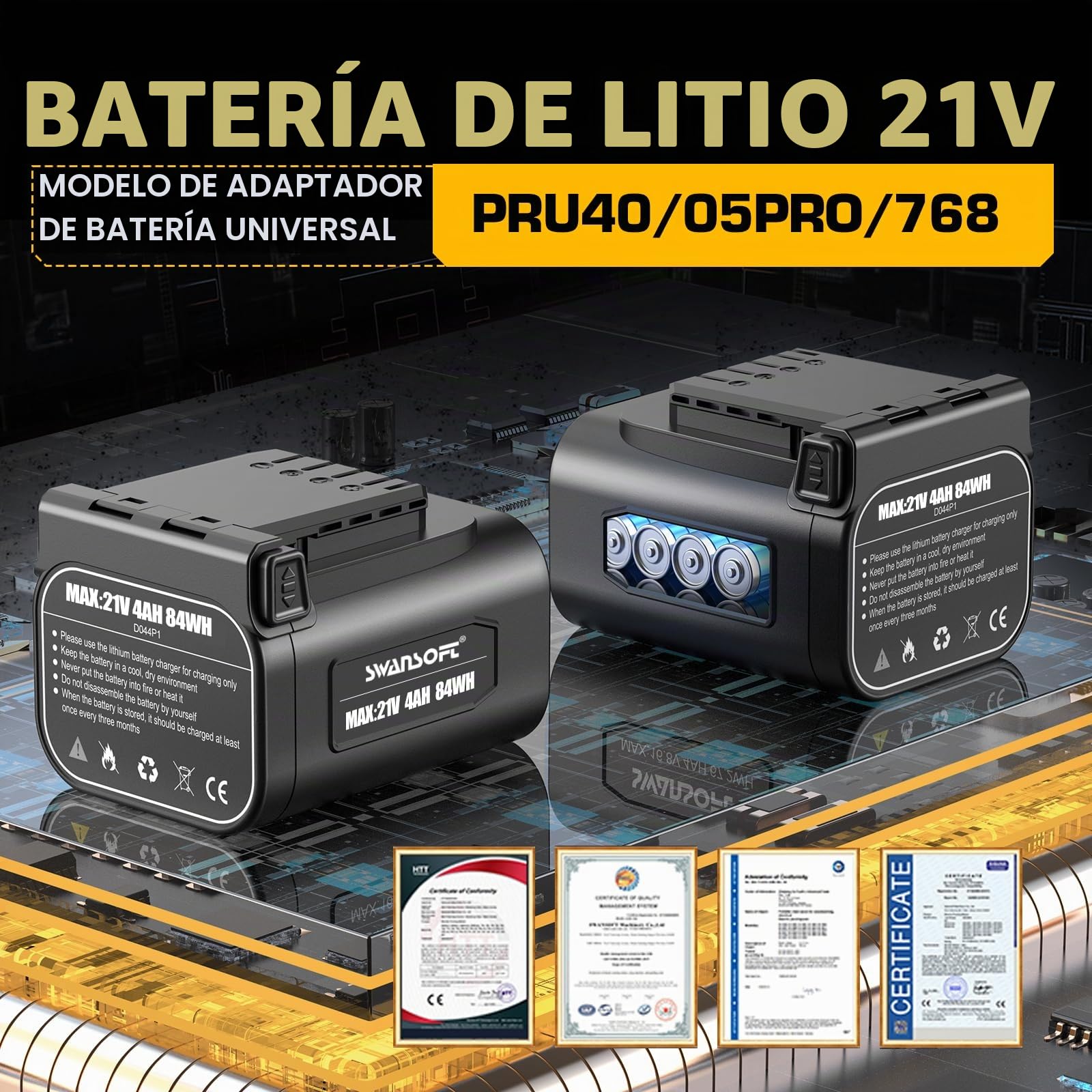 Mini motosierra bateria de 8 pulgadas, 600 W/21V/4000 mAh*2, motosierra eléctrica profesional con lubricación automática, sierra de poda a batería para cortar madera en huertos y olivares CS-2