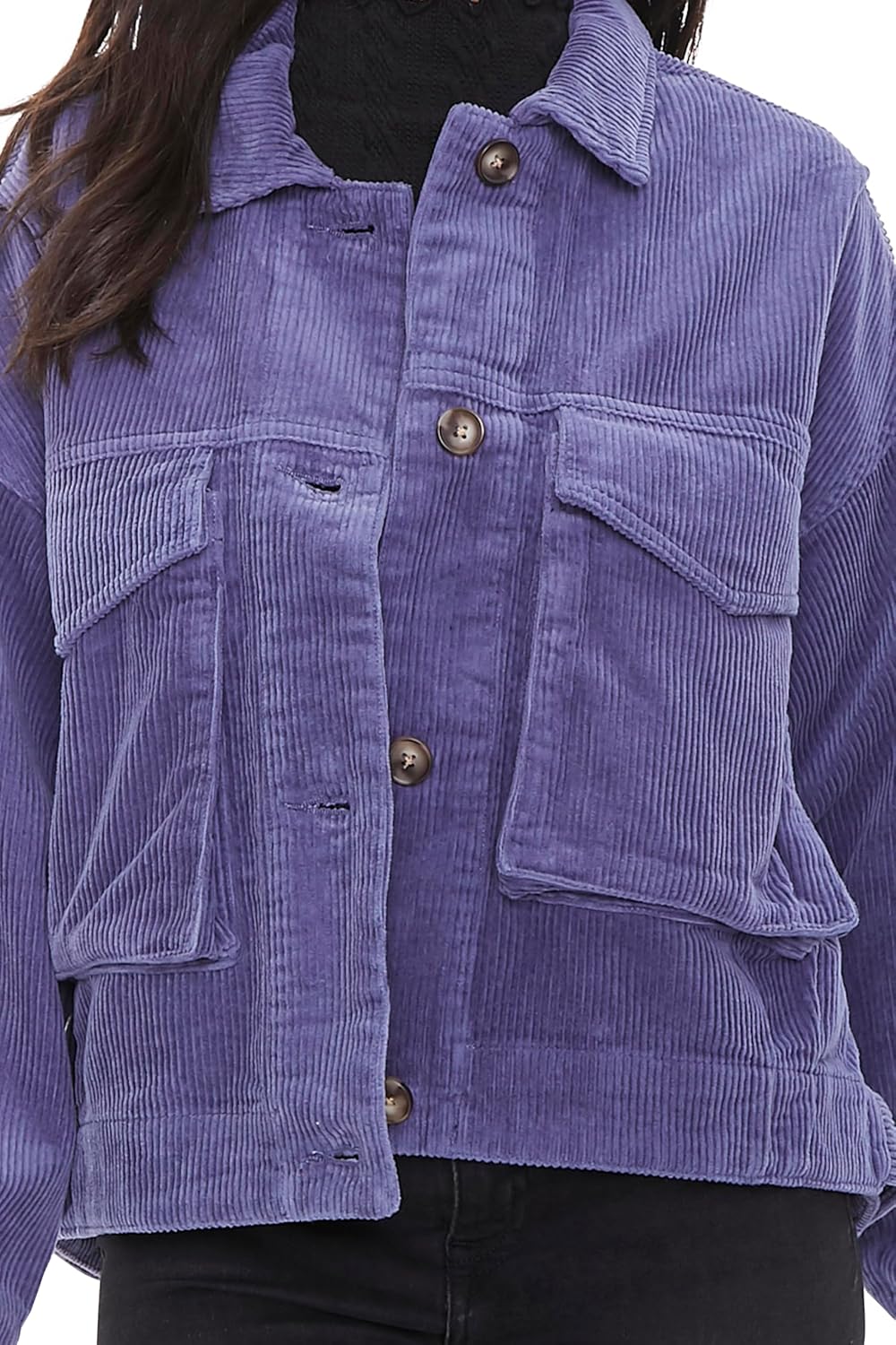 Forever 21 womens Corduroy Button-front Jacket - Image 3