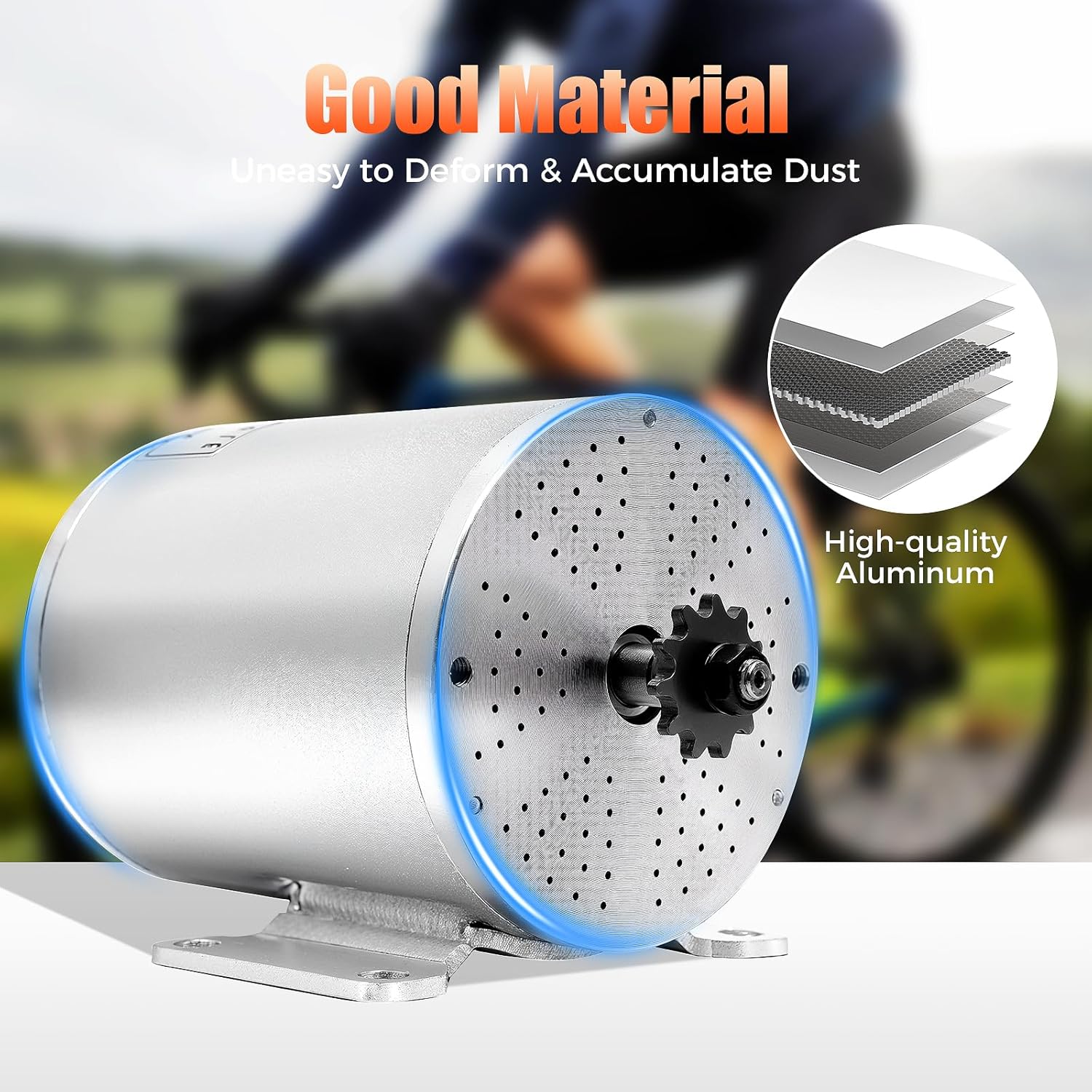 60V Electric Brushless DC 2000W Motor Kit, 4300RPM High-Speed Motor with 3-Speed Controller & Throttle Grip for E-Scooter E-Bike Go-Kart ATV, Bicycle, DIY