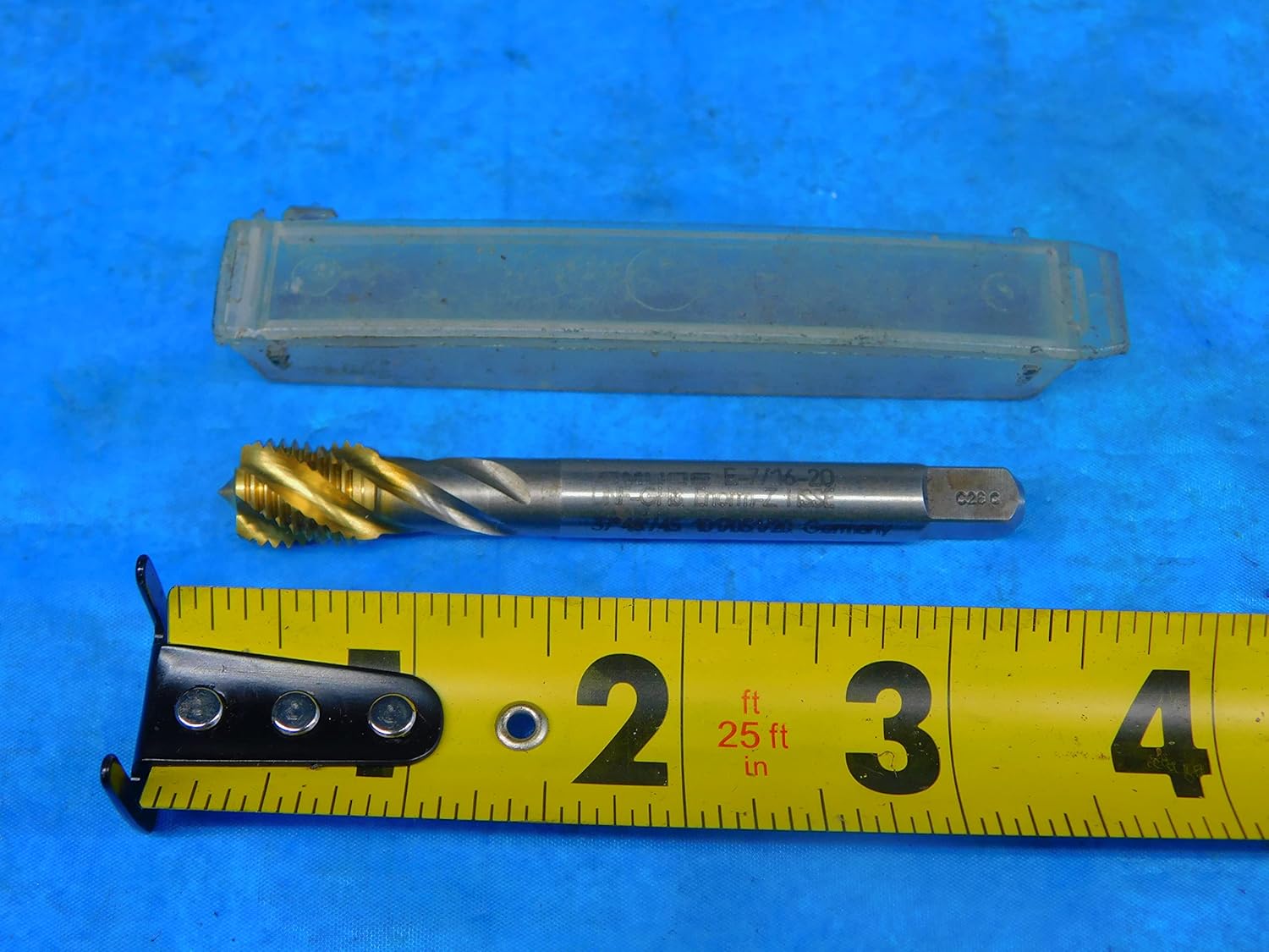 New EMUGE 7/16 20 UNF GH8 HSSE TiN Bottoming TAP 4 Spiral Flute .4375 ENORM-Z - JP0492AP1