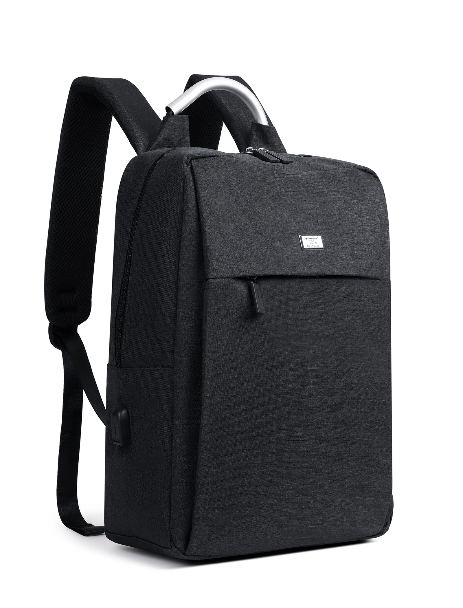 NST Waterproof Laptop Backpack for Ｍen - Business Bags for Men, College Bookbag Computer Bag Fits 15.6 Inch Notebook(BK1)