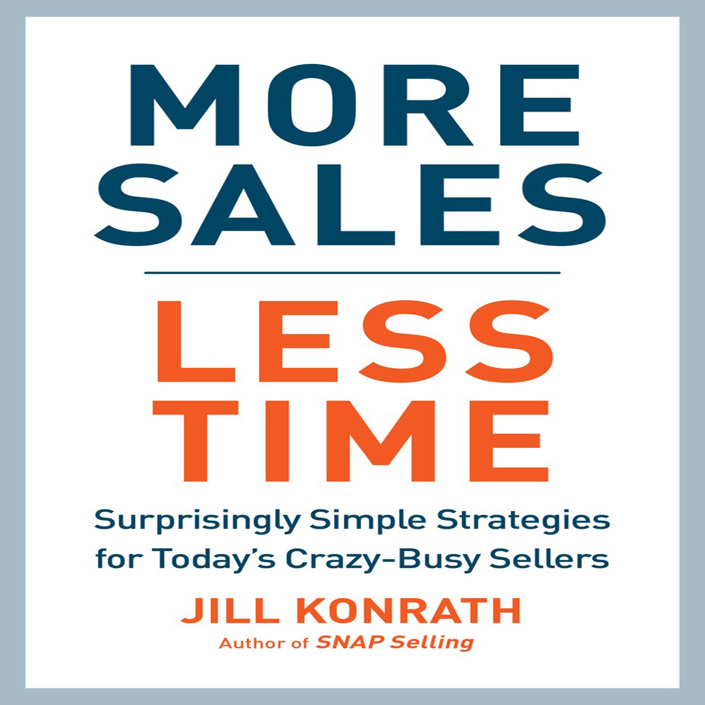 Cover art for More Sales, Less Time