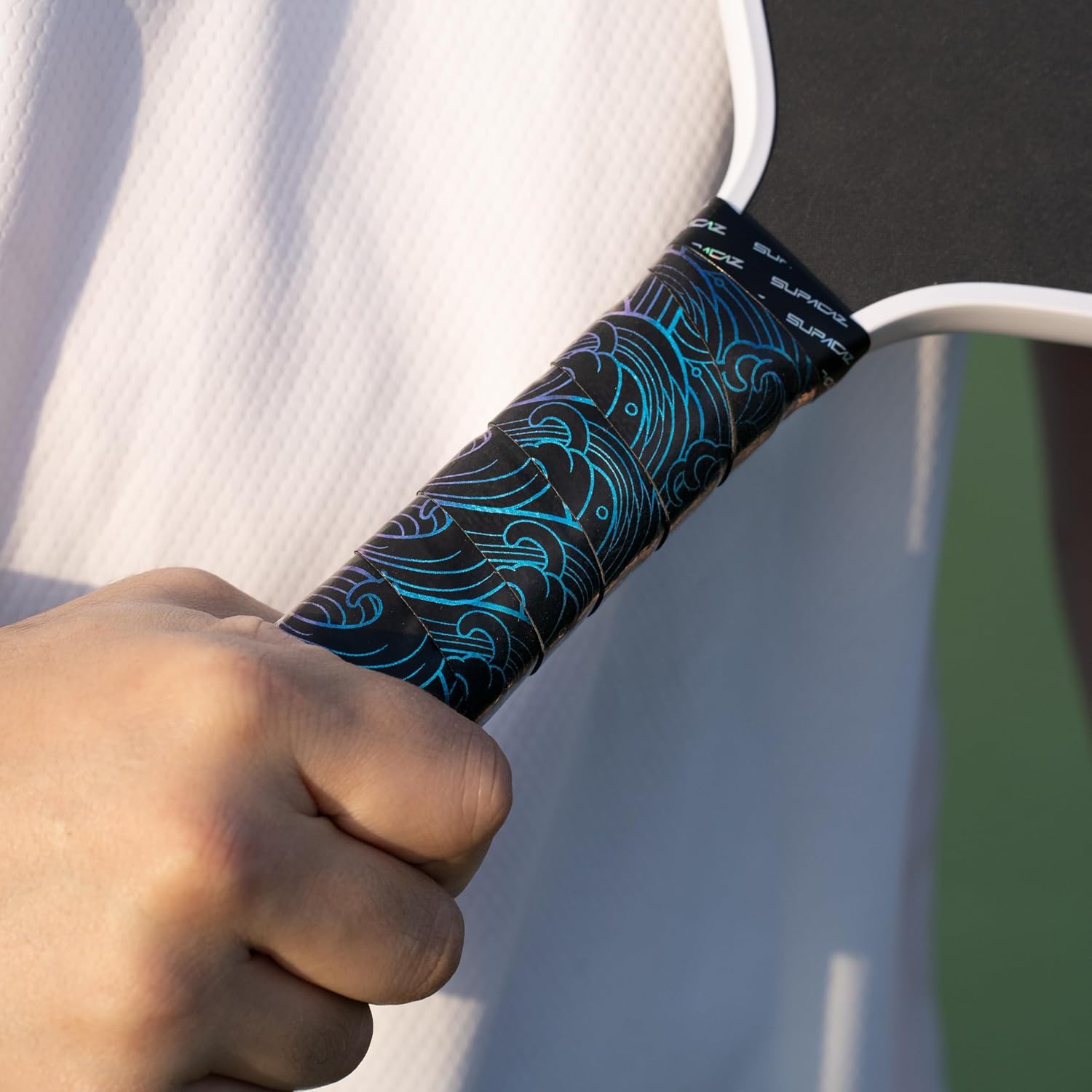 Supacaz Super Sticky Kush Pickleball Overgrip Tape Wrap 3-Pack | Multicolor