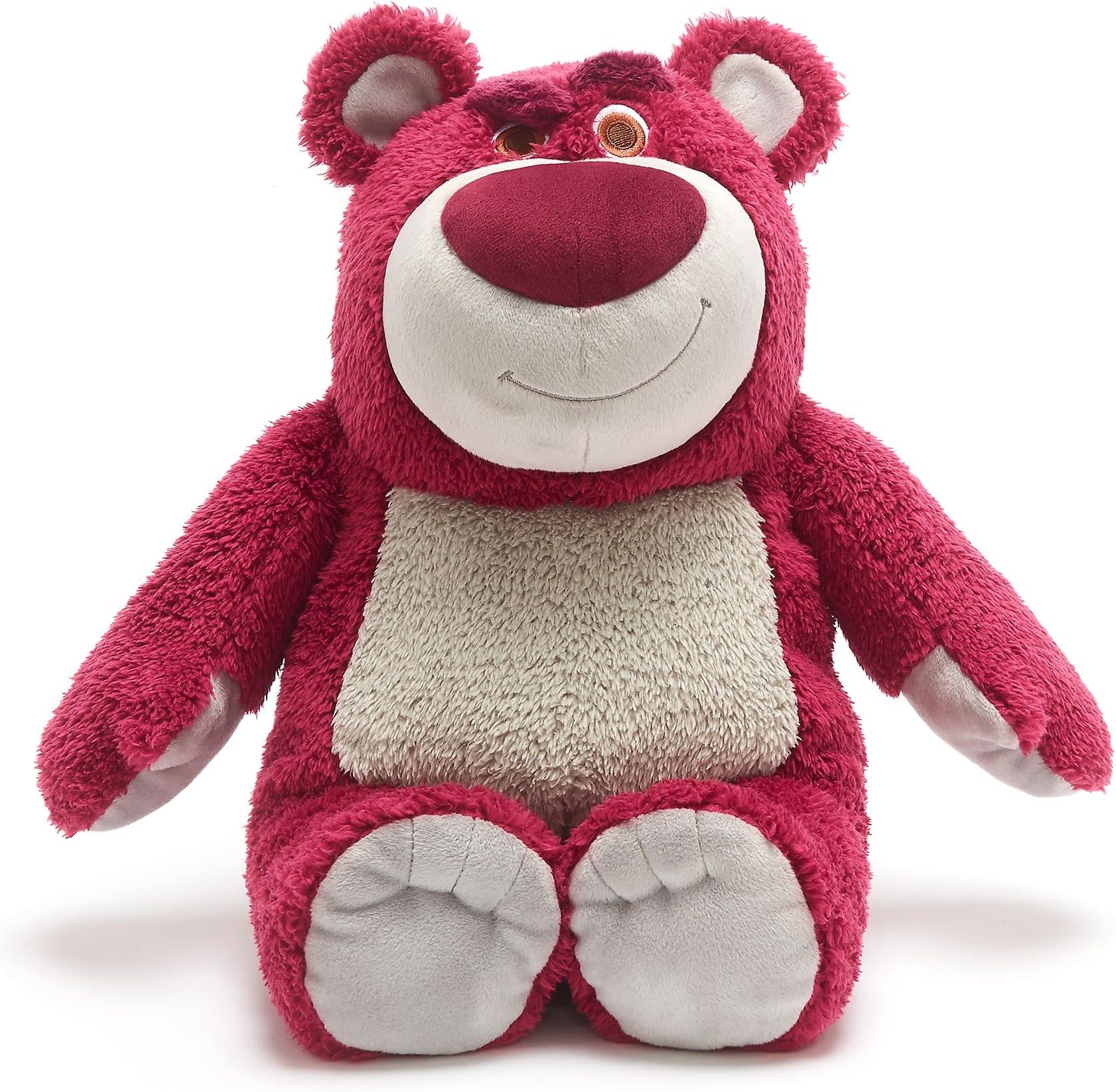 Disney Store Official Lotso Huggin' Bear Soft Toy, Toy Story, 32cm/12”, Strawberry Scented Pink Teddy, Plush Cuddly Character, Villain with Embroidered Details and Soft Finish