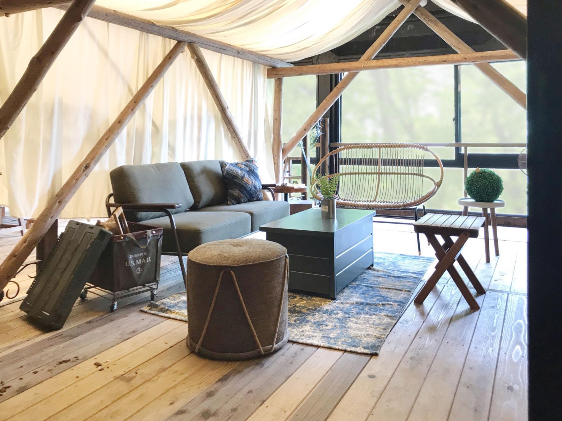 Amazon | 東谷(Azumaya-kk) グレー 商品サイズ:W48×D48×H45 アイヴィ