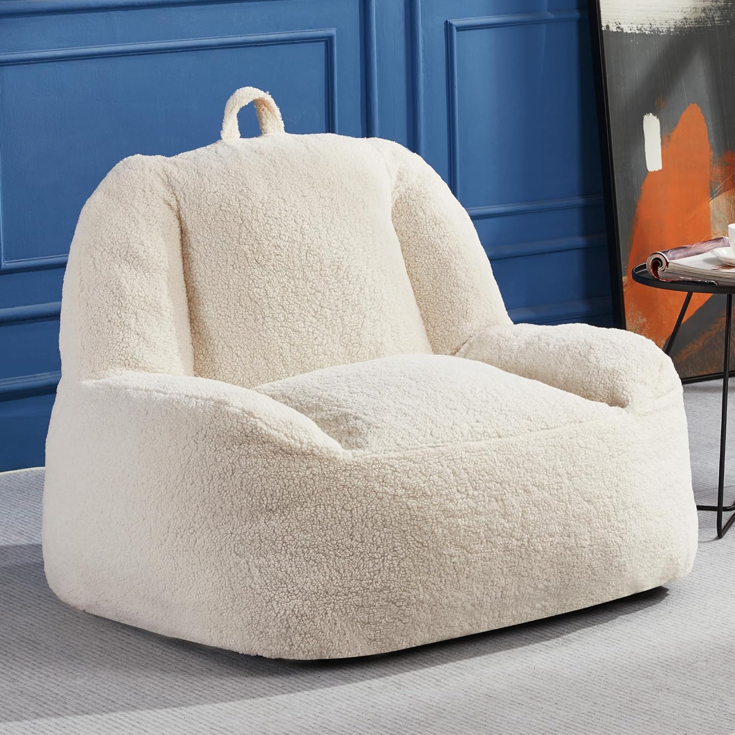 Kumcahom Living Room Chairs Sherpa Accent Chair Teddy Faux