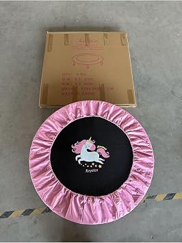 Leyaton Trambolin 92 Cm Deluxe (36 Inç Trambolin) Desenli, Tek Ebat, ATDSNL, Pembe