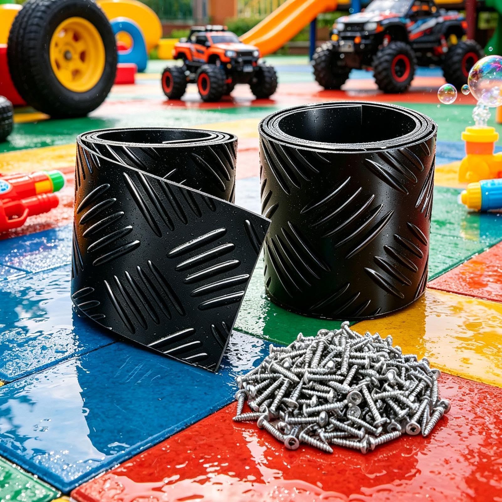 Kit Mejora Neumáticos Goma con 50 Tornillos 2 Piezas Goma Universal