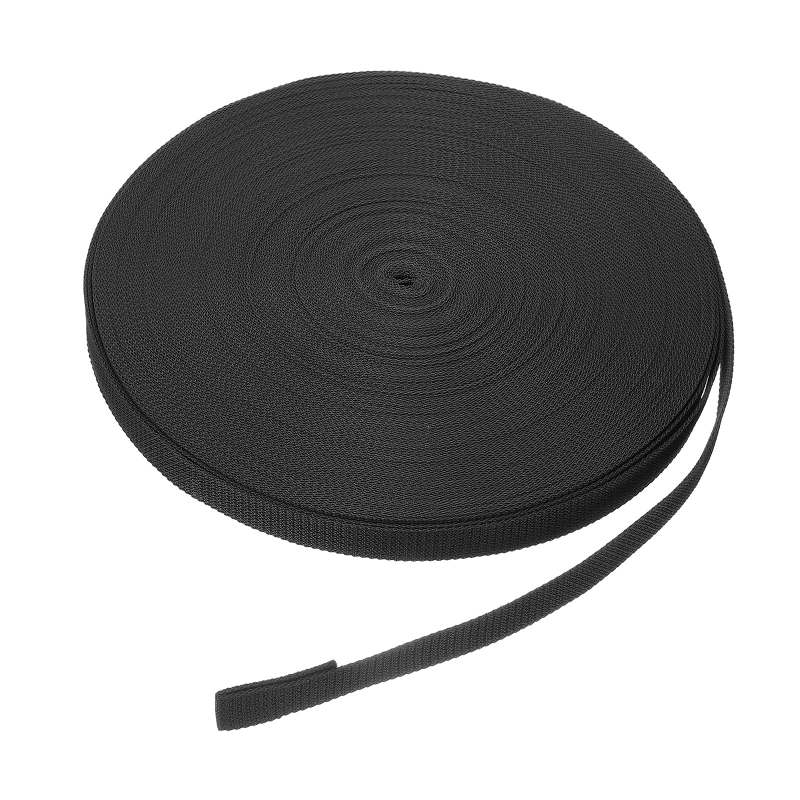 QUARKZMAN Sangle pour Volet Roulant 50M 23 mm pour les Enrouleurs Noir