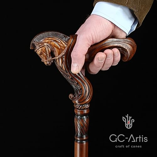 Miniatura 97 de Luxury Handmade Wooden Walking Cane – Premium Carved Solid Wood, Ergonomic Comfort Grip, Designer Canes for Men & Women, Elegant Fashionable Walking