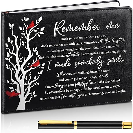 Memorial Funeral Guest Book: Sign in Memory of Loved One (144 Pages)