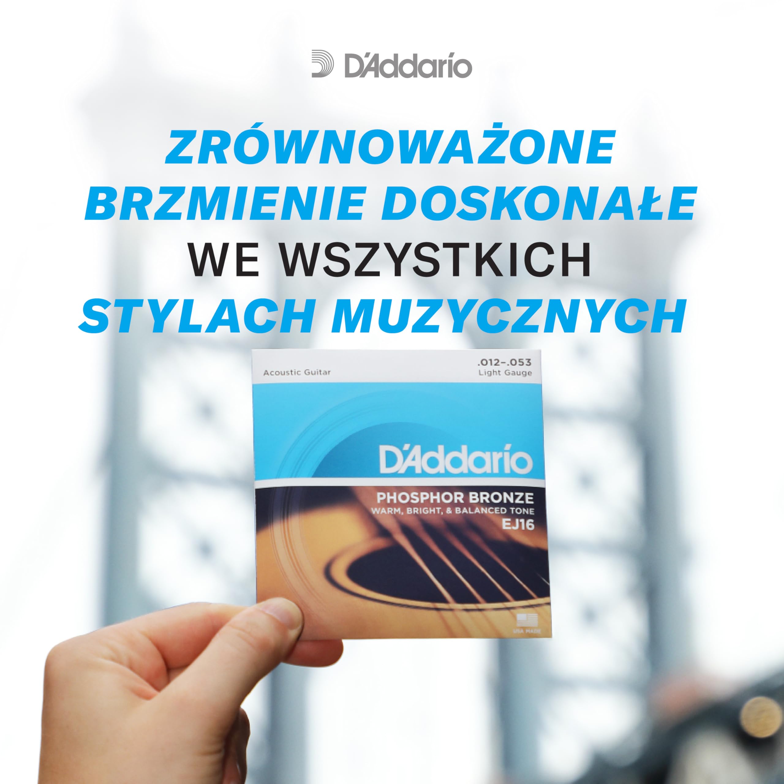 D'Addario A-Guit.Strings EFT16 12-53 Phosphor Bronze Flat Tops - Struna do gitary akustycznej