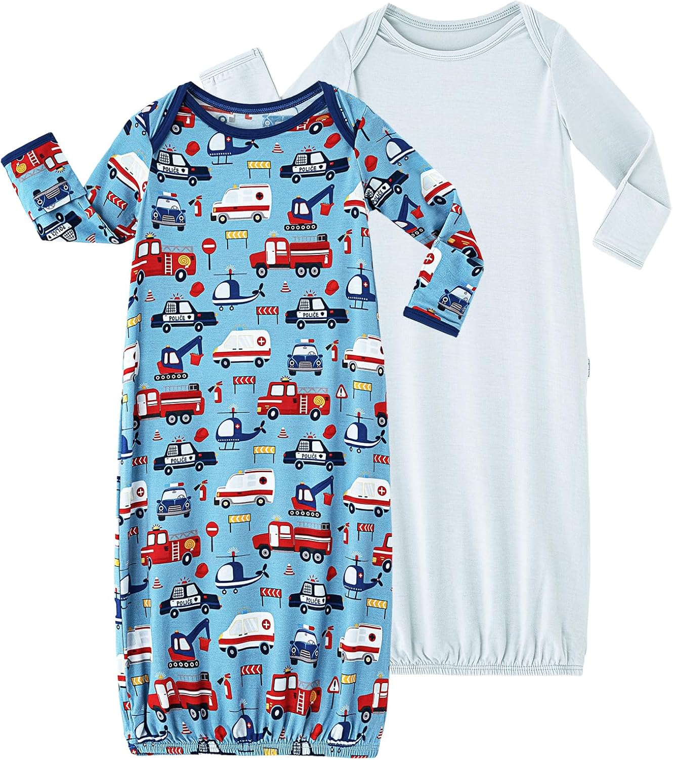 Unisex Baby Gowns Newborn Girl Boys Sleeper Gown Long Sleeve Sleep Bag Soft Viscose from Bamboo Nightgown