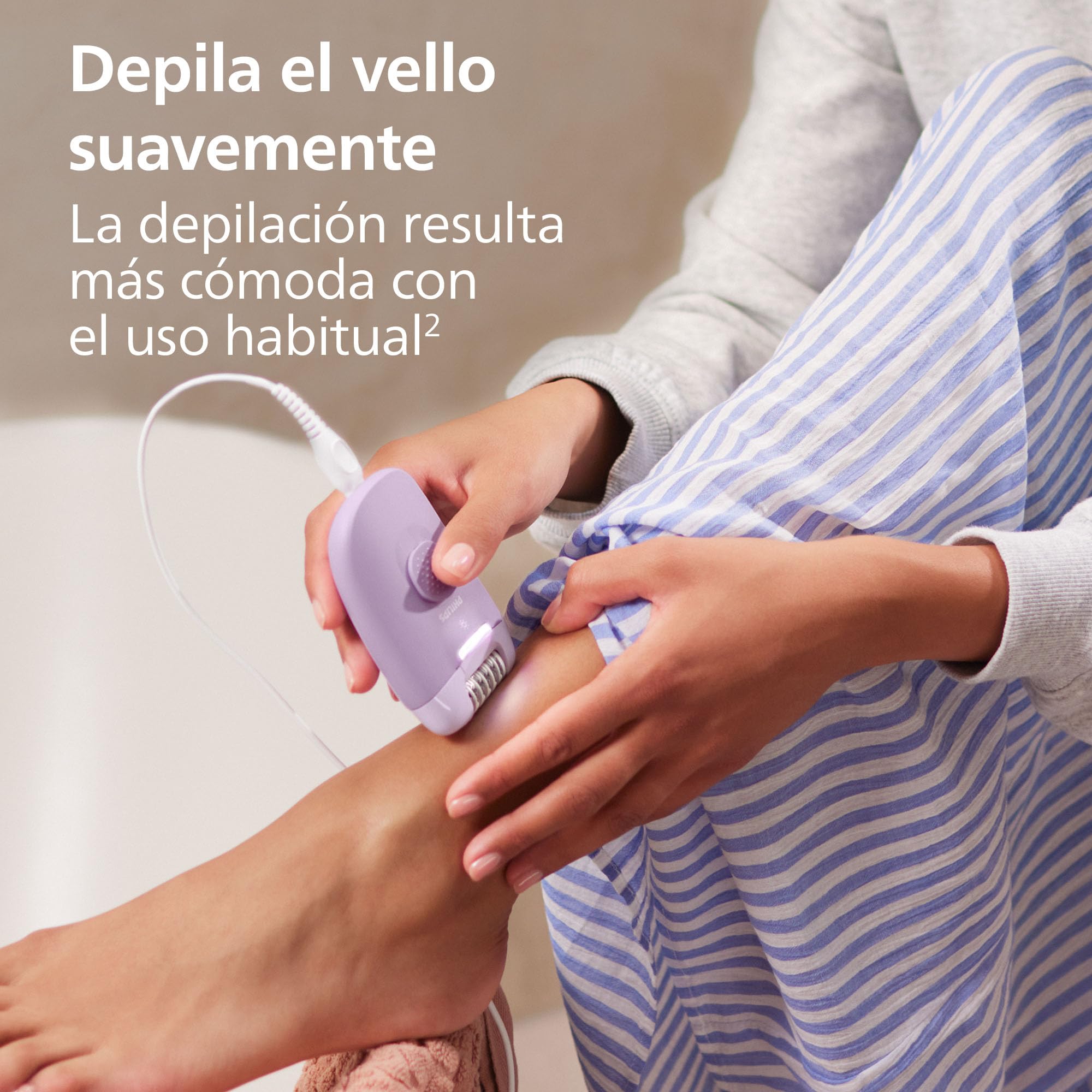 Philips Depiladora Serie 4000, depiladora con cable para el cuerpo y la zona del bikini, depila, afeita y recorta, dispositivo para eliminar el vello para mujeres, BRE257/00